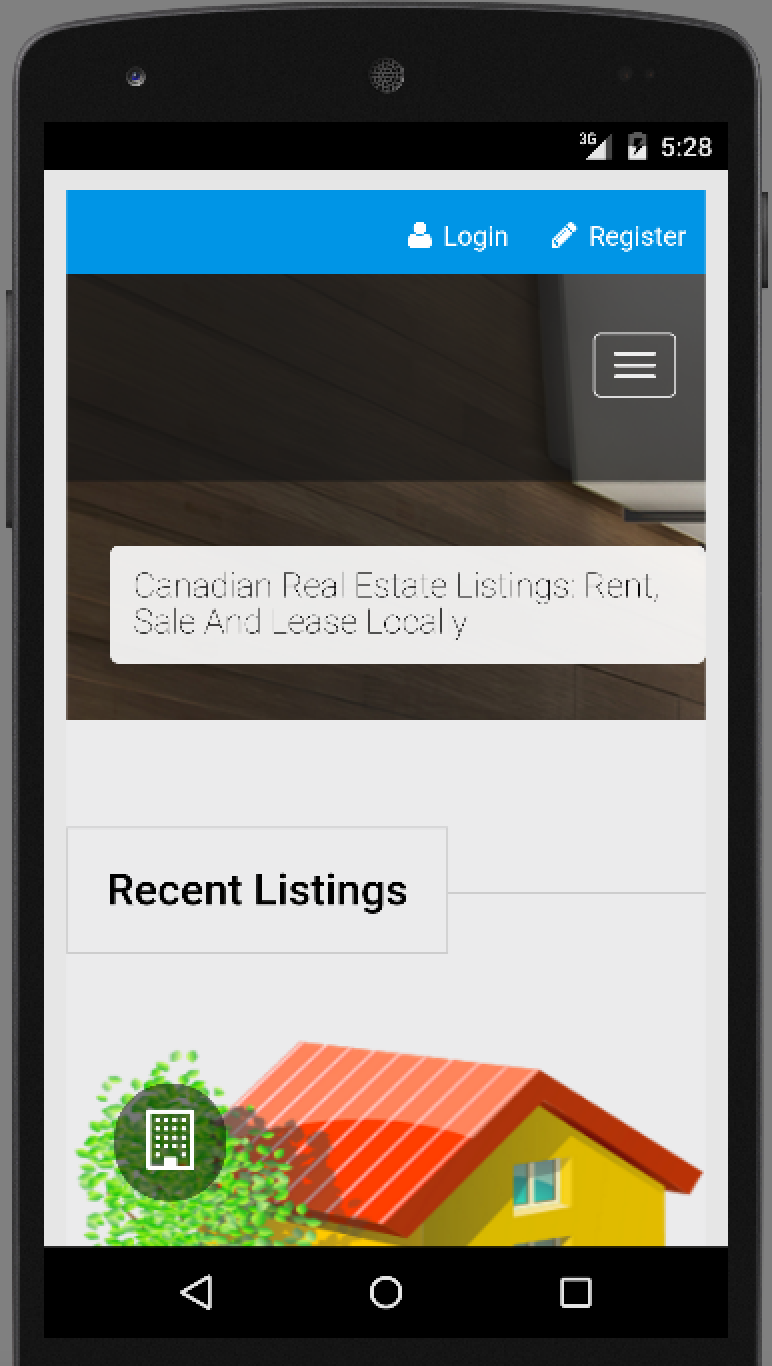 Android application Real Estate Listings Canada screenshort