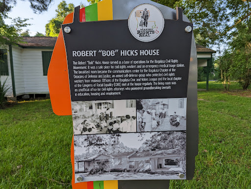 The Robert "Bob" Hicks House served as a base of operations for the Bogalusa Civil Rights Movement. It was a safe place for civil rights workers and an emergency medical triage station. The...