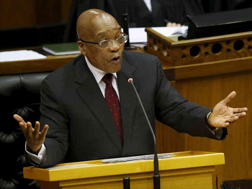 South Africa's President Jacob Zuma answers questions in parliament in Cape Town August 6, 2015. Photo/REUTERS