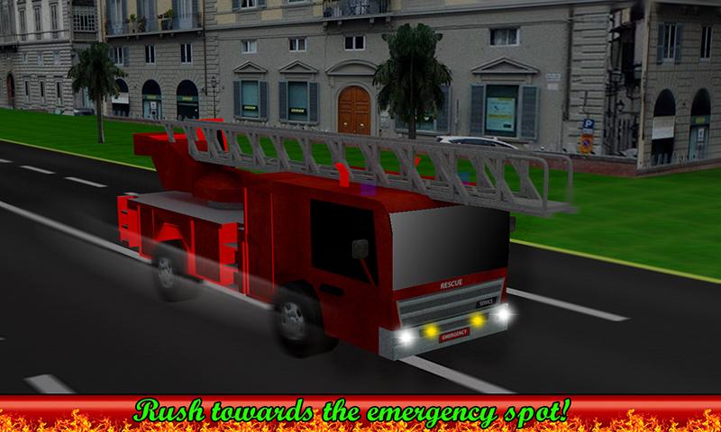 Android application Firefighter Truck Simulation screenshort