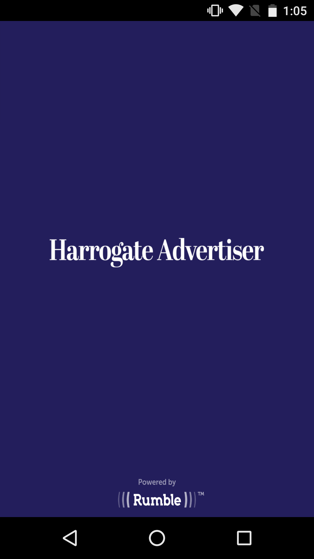 Android application Harrogate Advertiser screenshort