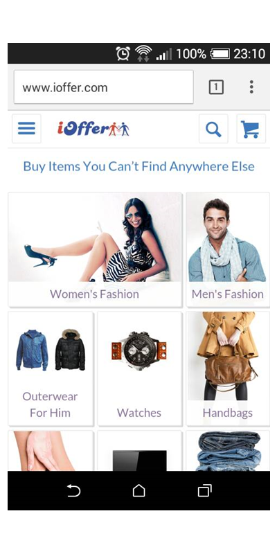 Android application iOffer Shopping Online screenshort