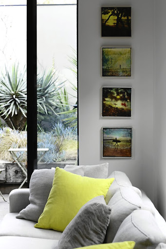 'A linear arrangement of artworks in identical frames always looks sophisticated.'