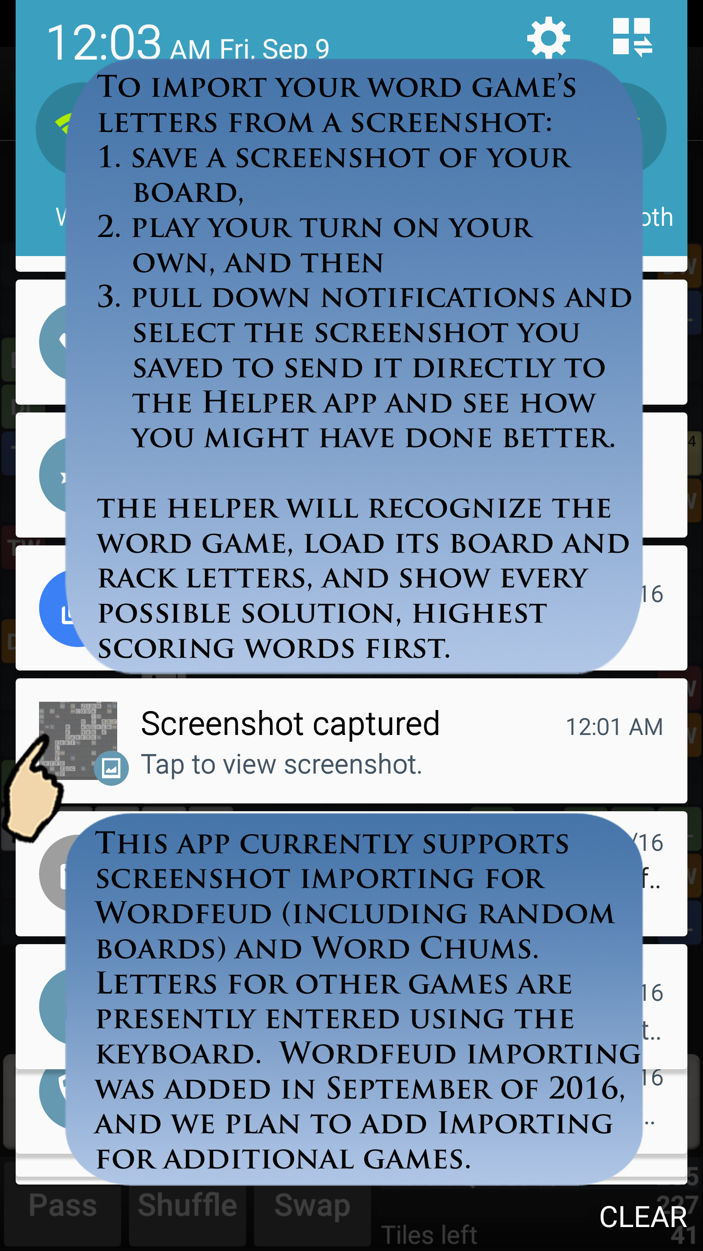 Android application Word Solver 4 Friends +10 Paid screenshort