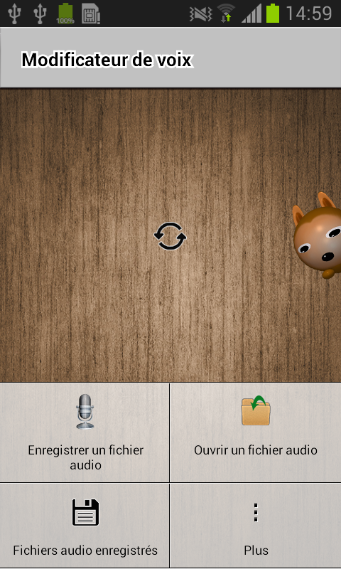 Android application Voice Changer screenshort