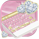 ダウンロード Luxury Pink Silk & Diamonds Keyboard をインストールする 最新 APK ダウンローダ