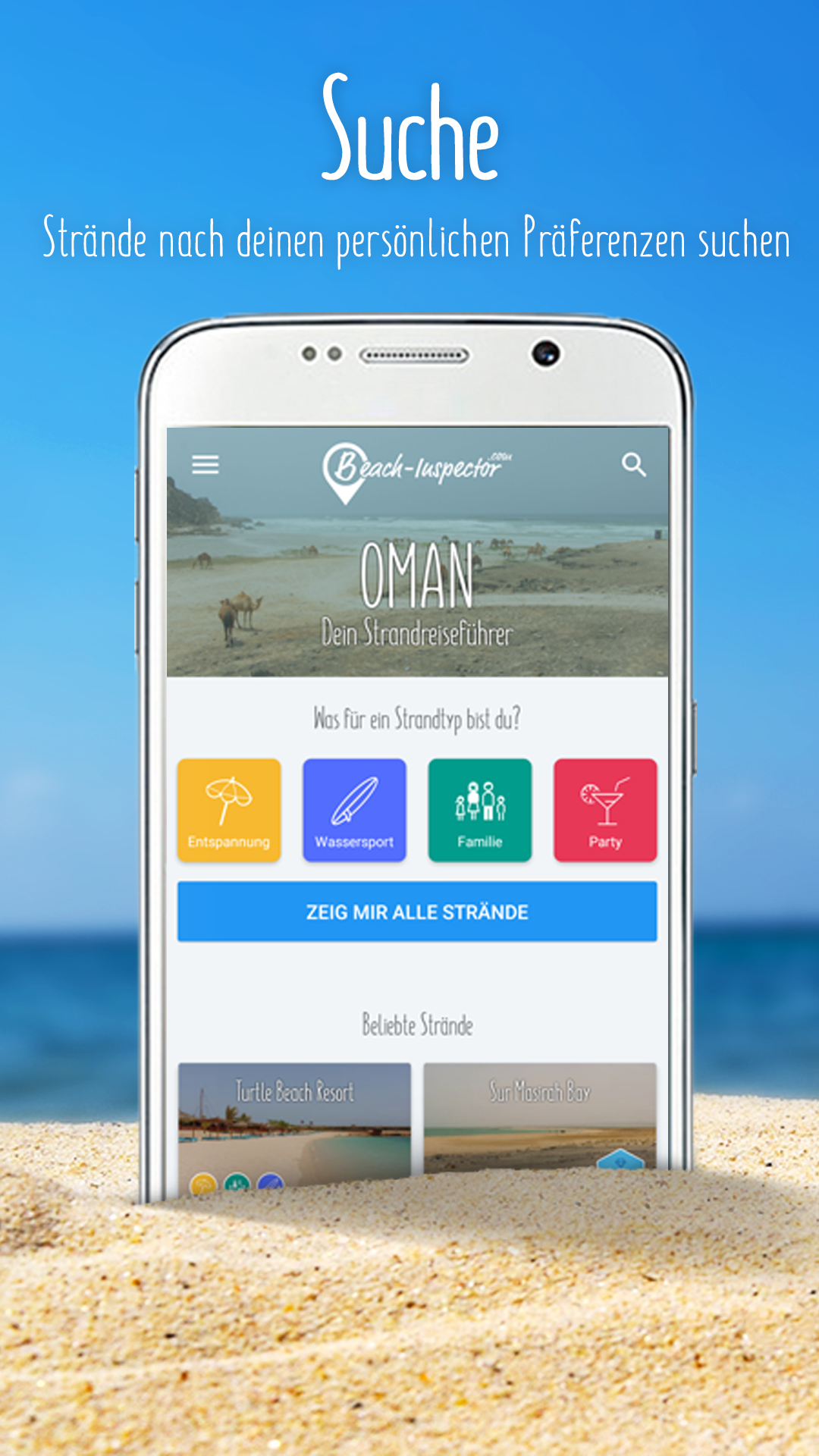 Android application Oman: Your beach guide screenshort