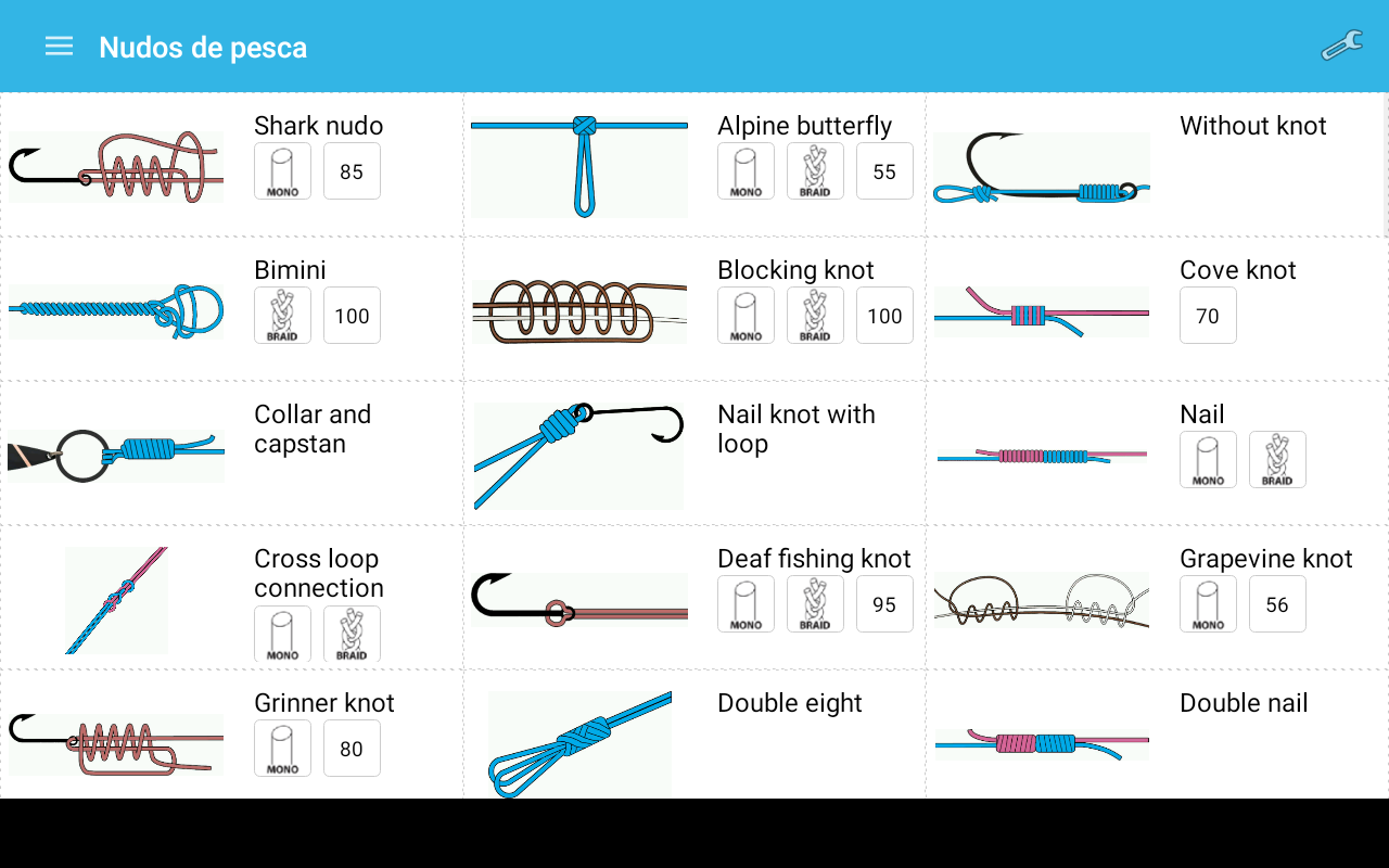 Android application Fishing Knots screenshort