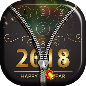 Download Happy New Year Zipper Lock Screen For PC Windows and Mac