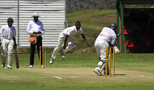 Fear Not Cricket Club, batting, won this year's Ngumbela Rural Development Cricket Tournament in Healdtown, Fort Beaufort, against Never Give Up Cricket Club.