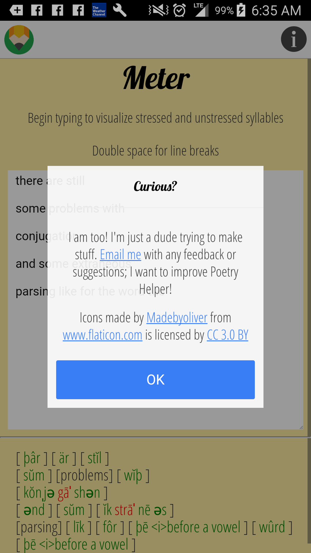 Android application Poetry Tool screenshort