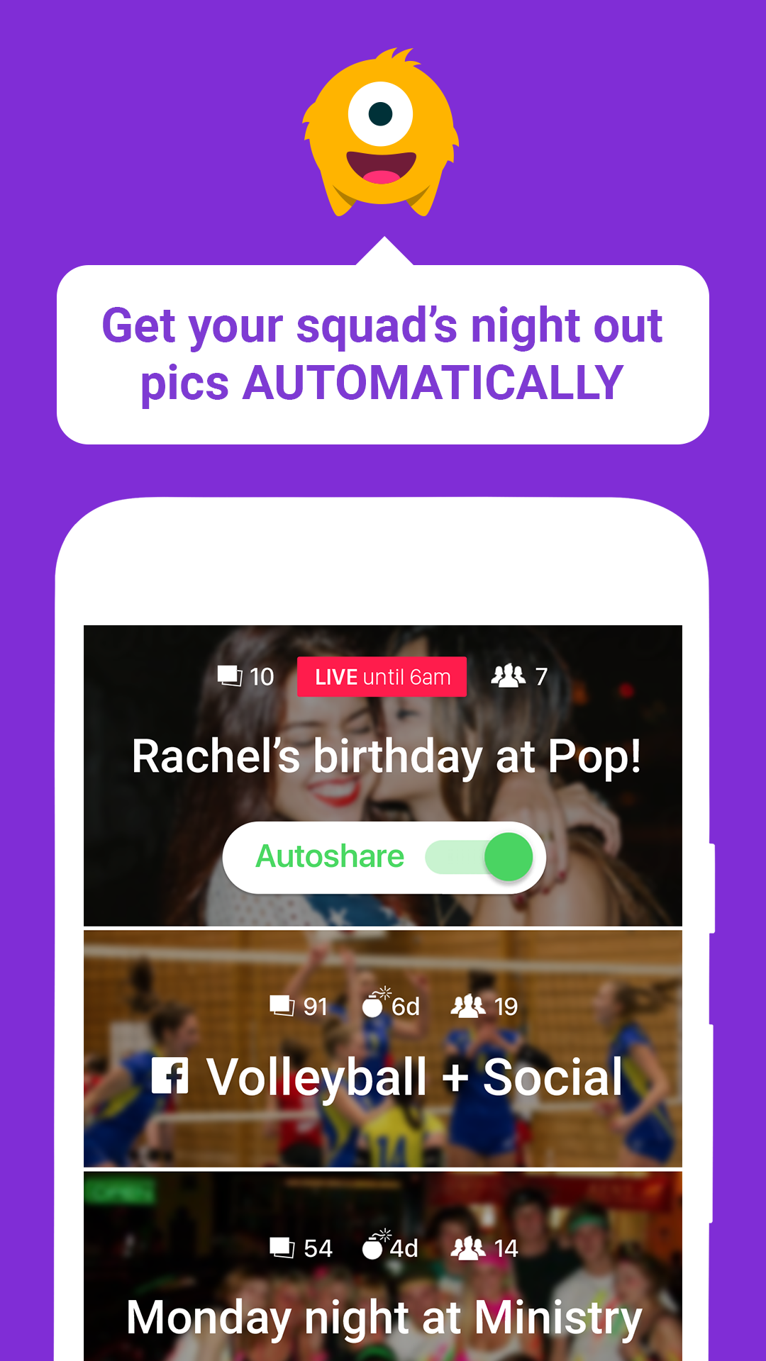 Android application Upshot screenshort