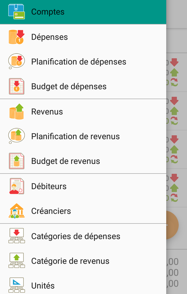 Android application Home Bookkeeping screenshort