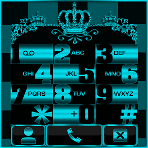 Download Turquoise Crown Dialer theme For PC Windows and Mac