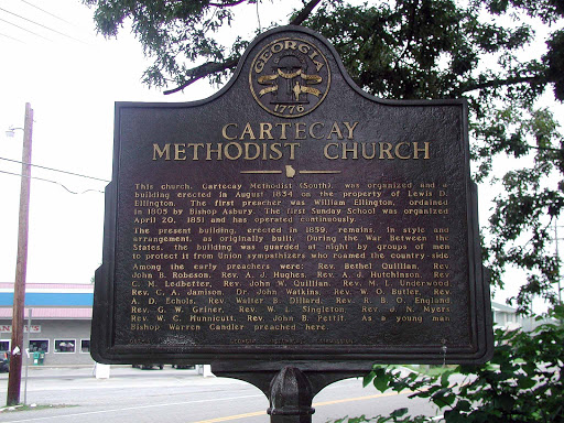 This church, Cartecay Methodist (South), was organized and a building erected in August 1834 on the property of Lewis D. Ellington. The first preacher was William Ellington, ordained in 1803 by...