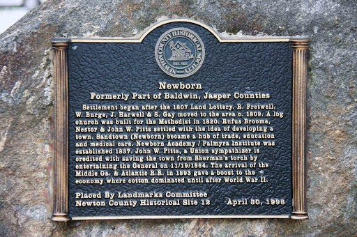 Formerly part of Baldwin, Jasper counties Settlement began after the 1807 Land Lottery. R. Fretwell, W. Burge, J. Hartwell & S. Gay moved to the area c. 1809. A log church was built for the...