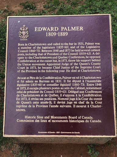 EDWARD PALMER1809-1889Born in Charlottetown and called to the bar in 1831, Palmer was a member of the legislature (1835-60), and of the Legislative Council (1860-73). Between 1848 and 1873 he held...