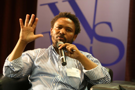 Andile Mngxitama during the discussion on leadership crisis in South Africa held at Wits Business school in Parktown. Picture Credit: Mabuti Kali