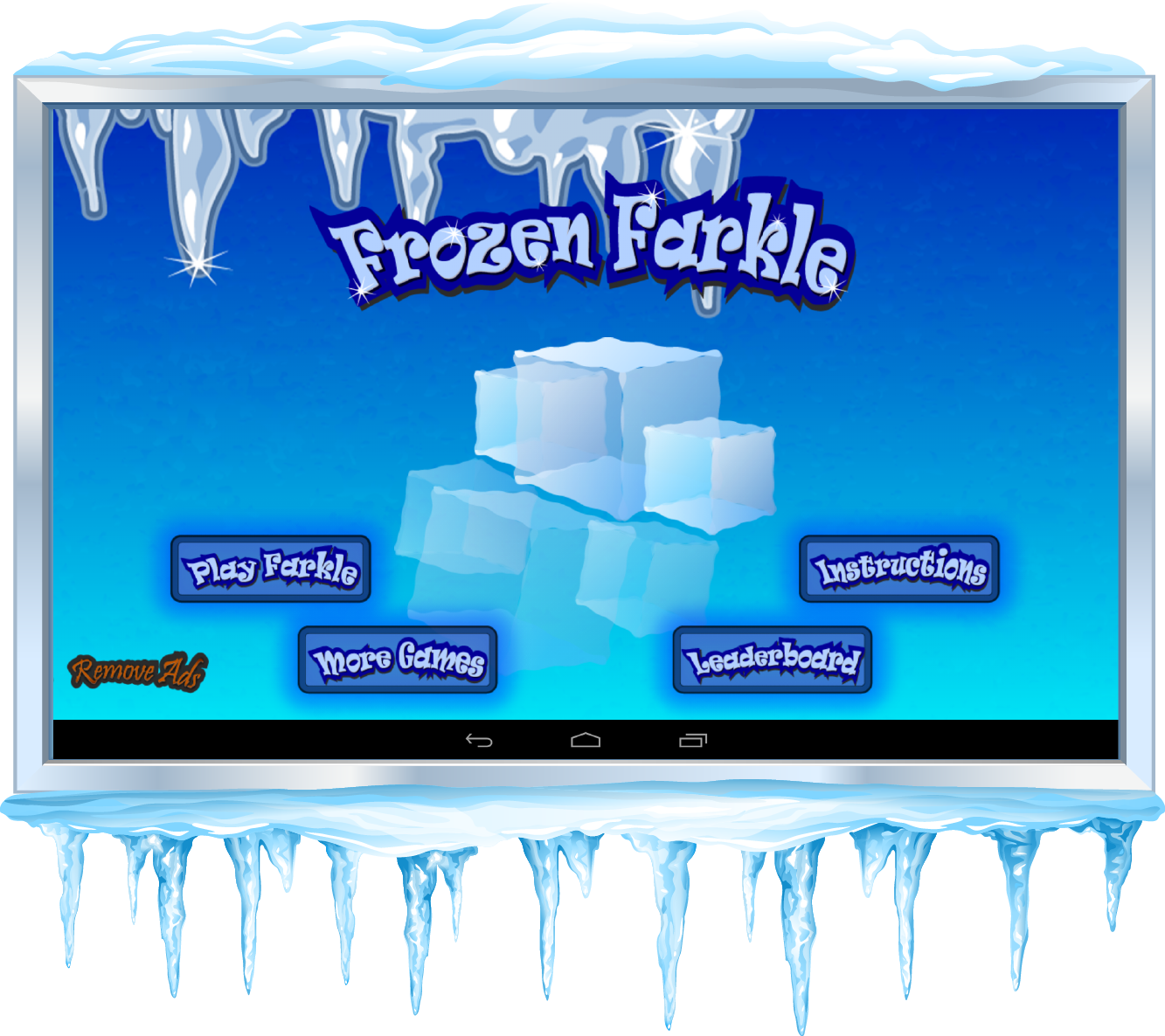 Android application Frozen Farkle - Ice Dice screenshort