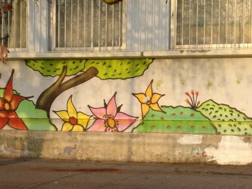 Flowers on the Wall Mural