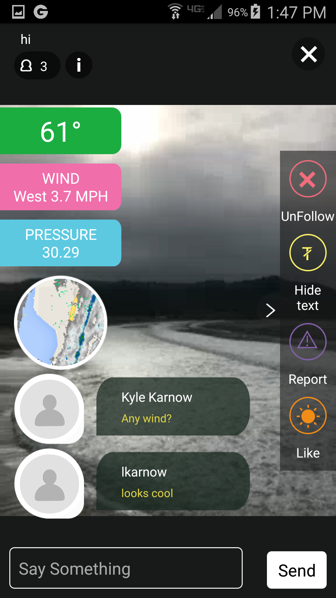 Android application Weather Scope screenshort