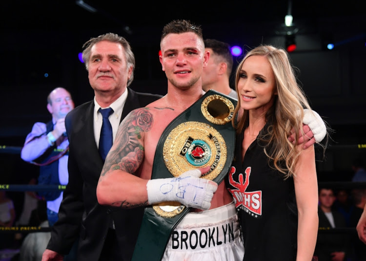 South African boxer Kevin Lerena during the Emperors Explosion Boxing event at Emperors Palace on September 09, 2017 in Johannesburg, South Africa.