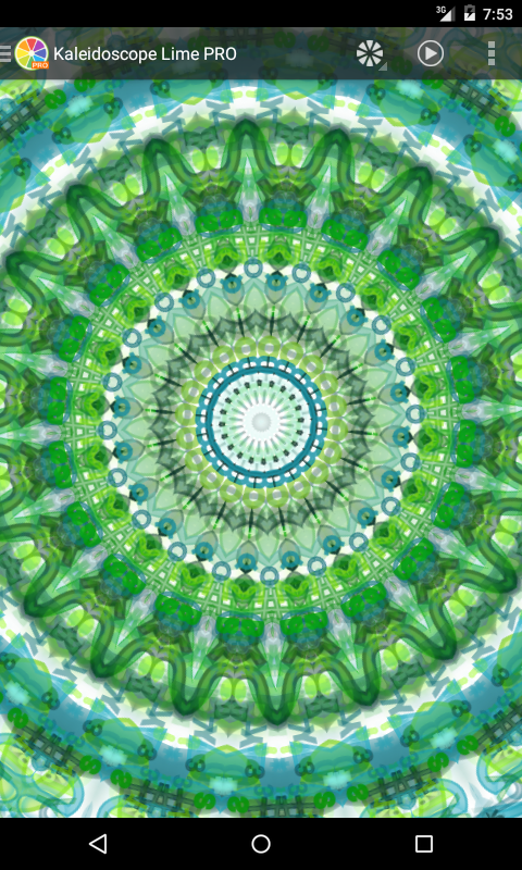    Kaleidoscope Lime PRO- screenshot  