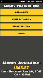 Simple Money Tracker Pro screenshot for Android