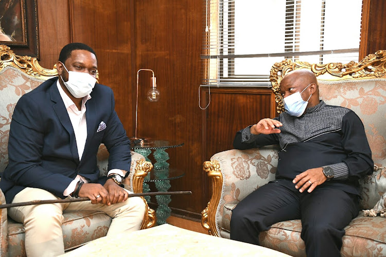 KwaZulu-Natal premier Sihle Zikalala meets King Misuzulu KaZwelithini for the first time since his ascendance to the Zulu royal throne was announced.