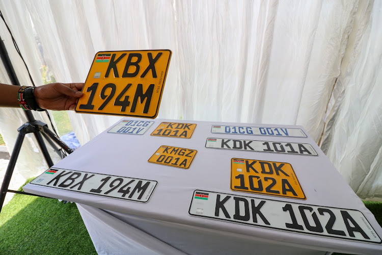 The new digital number plates.
