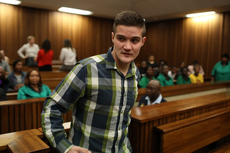 Nicholas Ninow at the Pretoria high court on September 10 2019, a day after he admitted to raping a seven-year-old girl at a Dros restaurant last year. The young girl and her mother testified in secret on Wednesday, September 11.