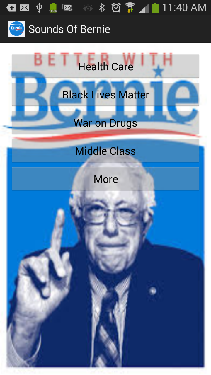 Android application Sounds Of Bernie screenshort