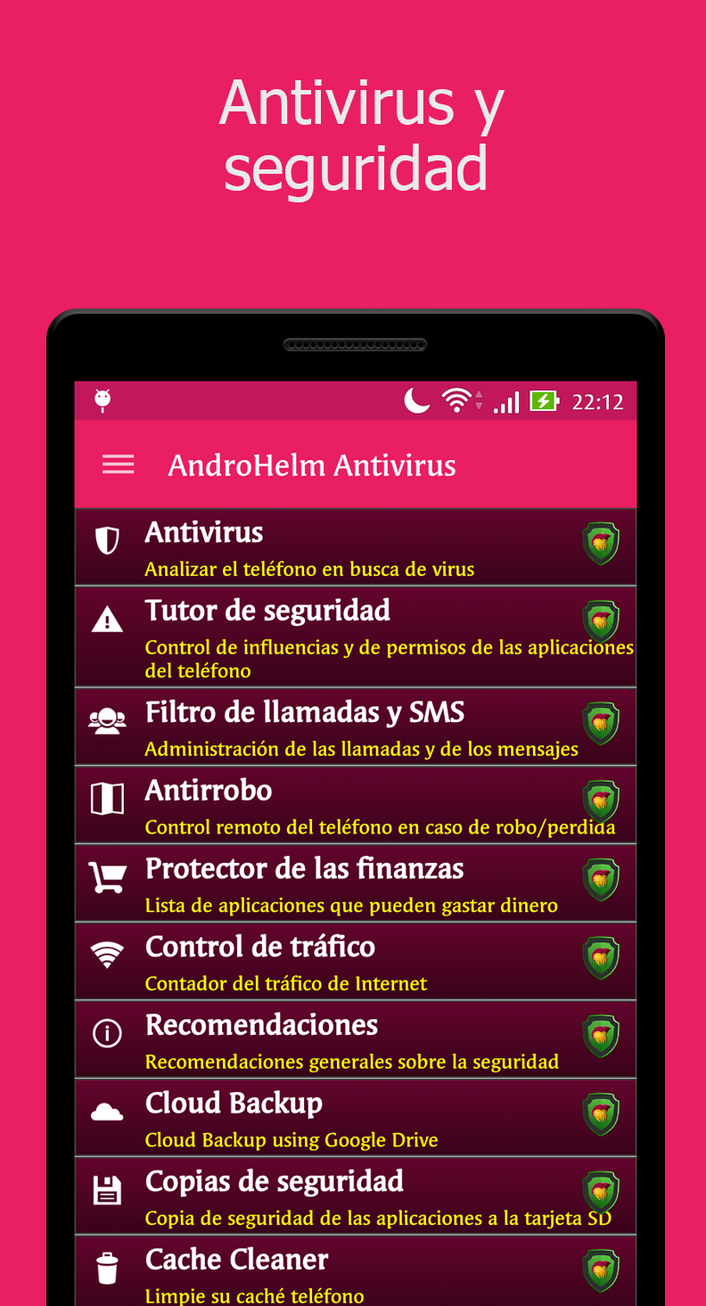 Android application AntiVirus Security screenshort