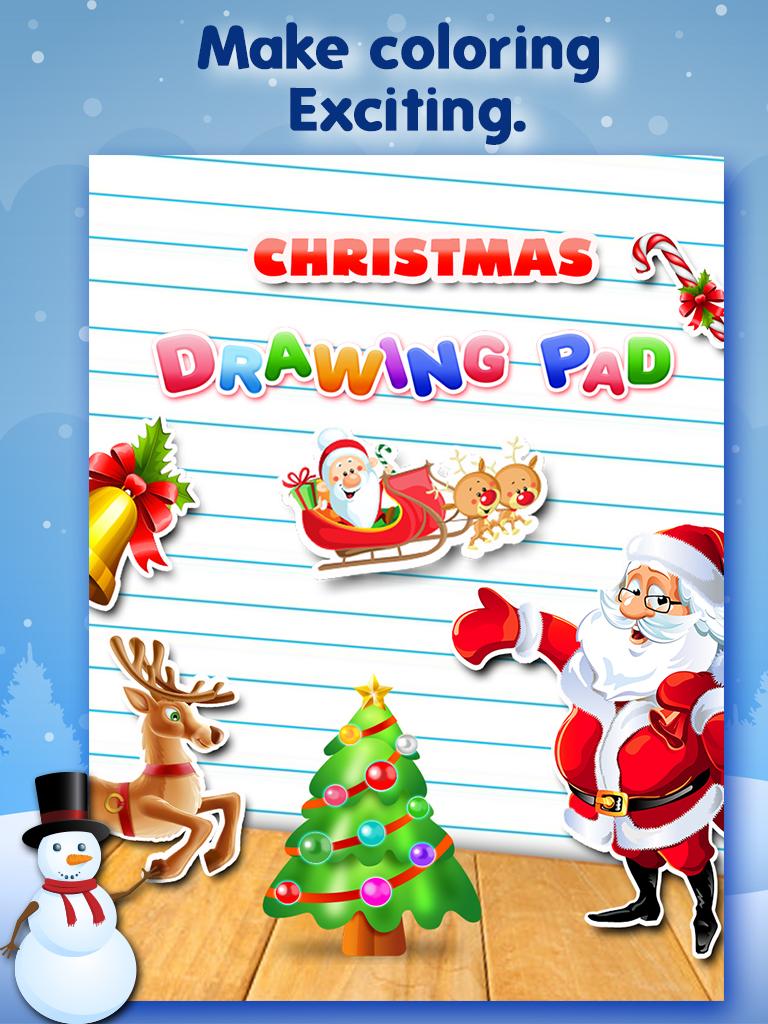 Android application Christmas Drawing Pad screenshort