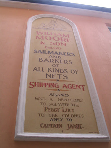 Nothing much more to say - a plaque on a restored building just off Peel harbour. © Copyright M J Richardson and licensed for reuse under this Creative Commons Licence . Submitted via Geograph