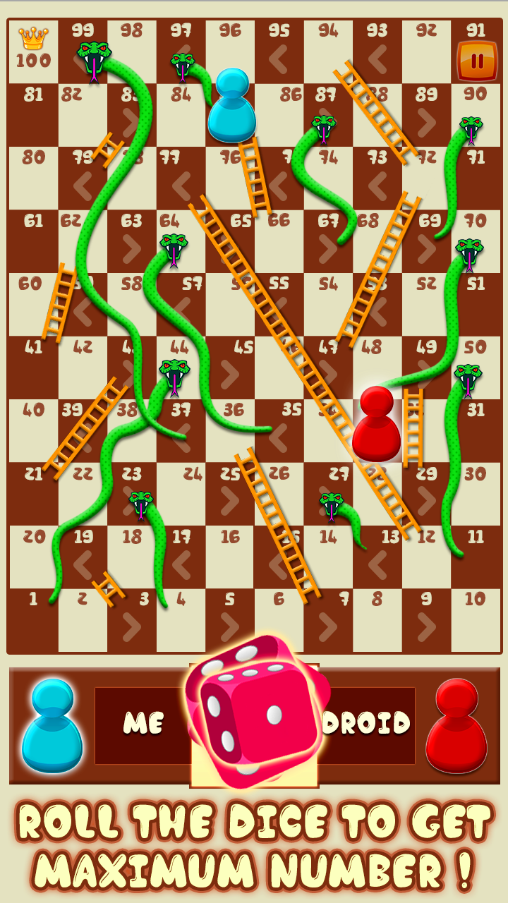Android application Snakes and Ladders Dice Free screenshort