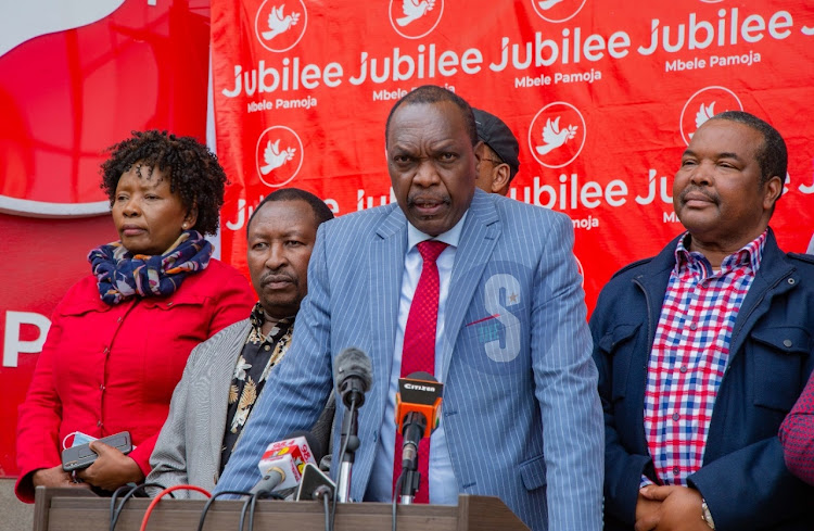 Jubilee Party Secretary General Jeremiah Kioni at a past event.