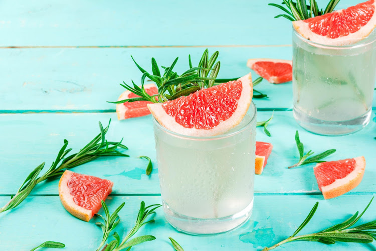 Rosemary and grapefruit G&T.