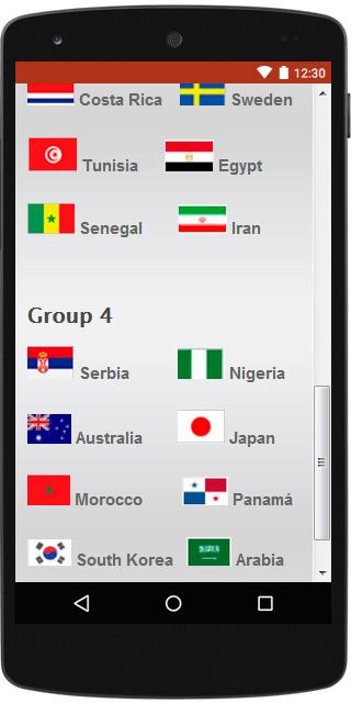 World Cup 2018 — приложение на Android