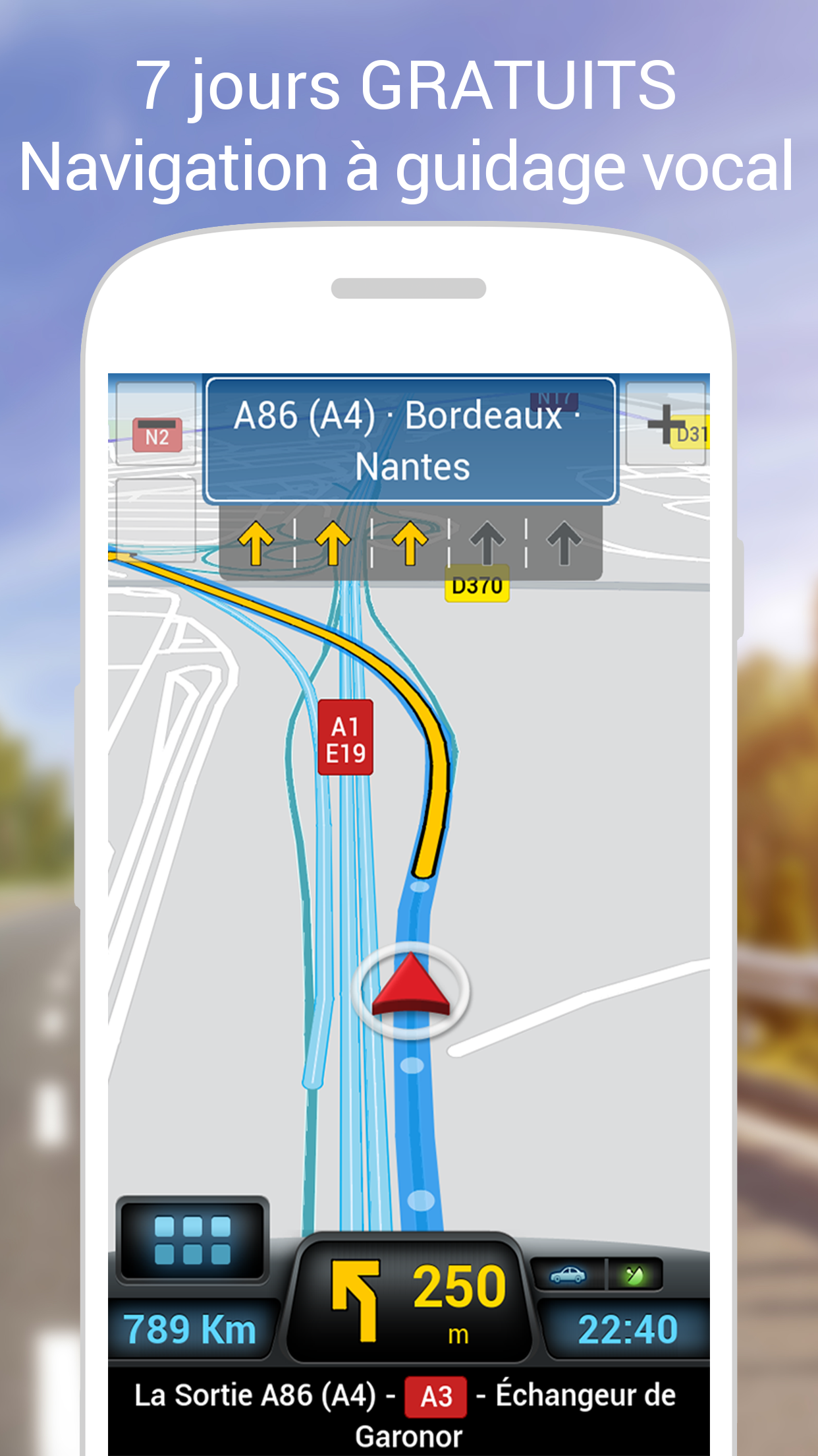 Android application CoPilot GPS Navigation & Traffic screenshort