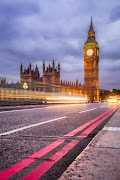 Big Ben and the Houses of Parliament in London.