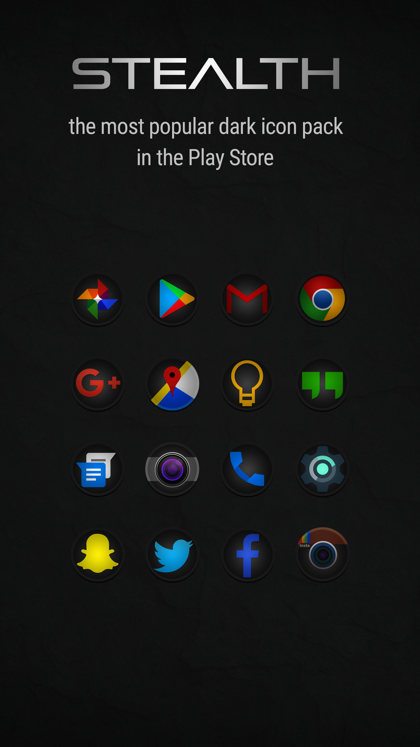 Android application Stealth - Icon Pack screenshort