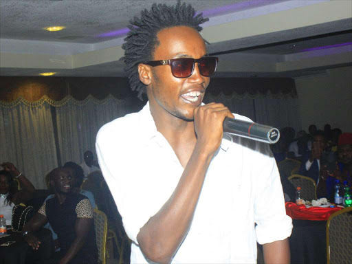 Kenyan dancehall singer Dufla Diligon. /MOSES MWANGI