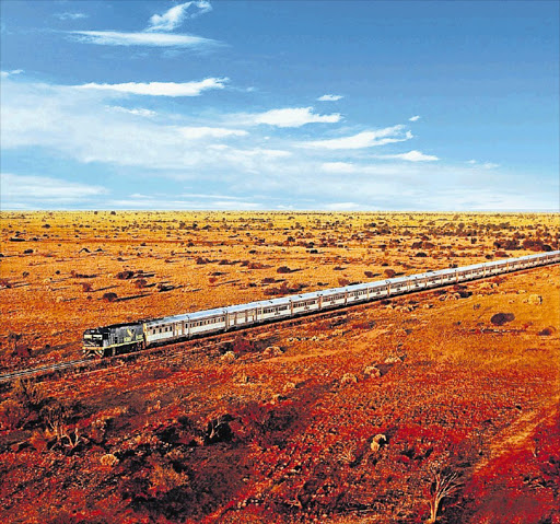 JUST DESERT: The Indian Pacific crosses from Australia's west to east coast