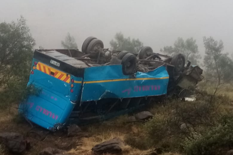 Two Eastern Cape pupils died when their bus overturned on the way to school.