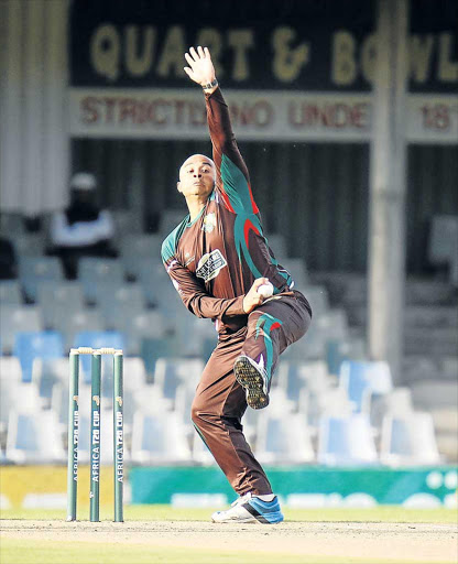 GOING FOR A WICKET: Darryl Brown of Border during last year’s Africa T20 Cup Pool C match between Border and Easterns. Picture: GALLO IMAGES