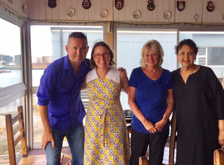 Former Weekend Post staffers, from left, Brett Adkins, Louise Liebenberg, Helen Crooks and Charmain Naidoo at a reunion lunch in 2016