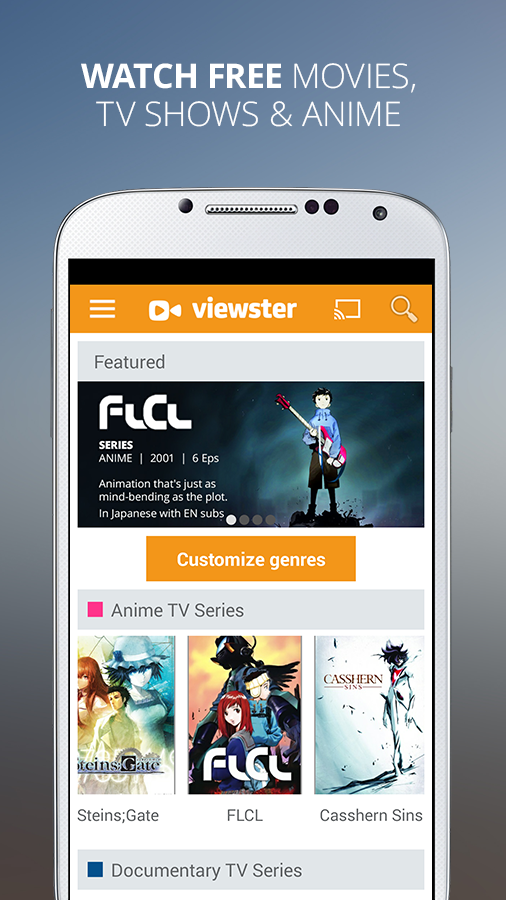 Android application Viewster – Movies, TV &amp; Anime screenshort