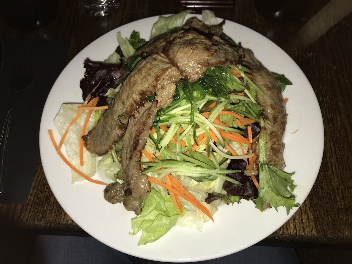 Thai Beef Salad made gluten free