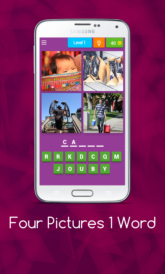 Android application Four Pictures 1 Word screenshort